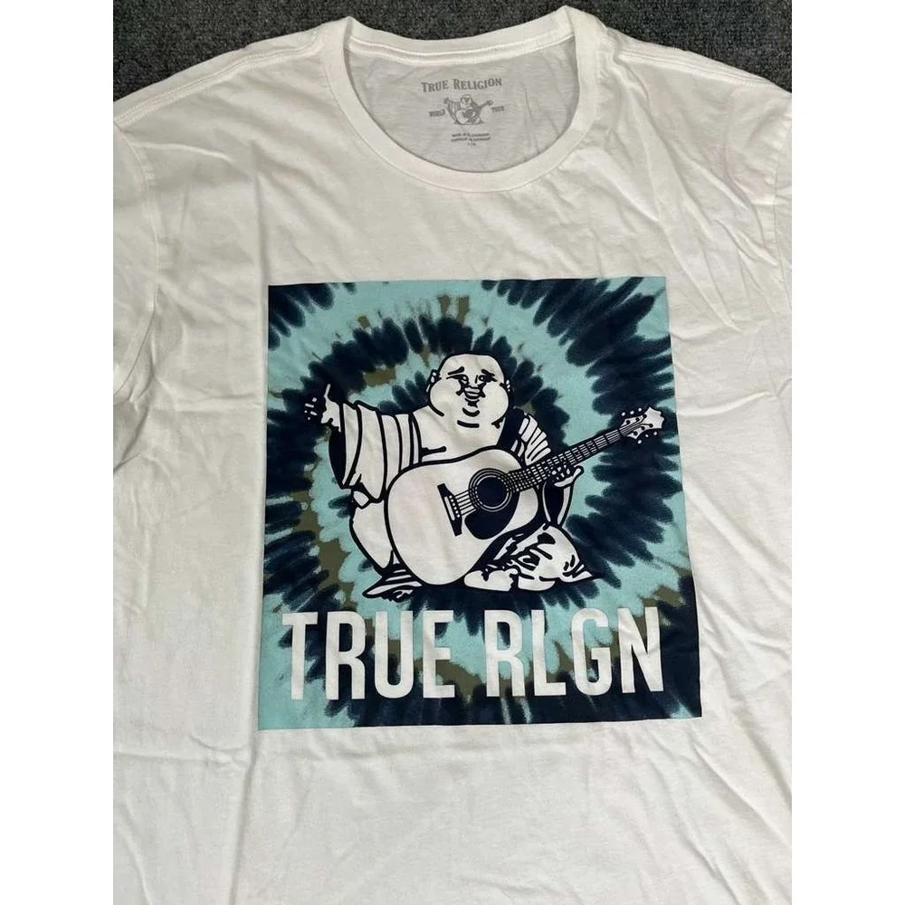 NWT TRUE RELIGION x Short Sleeve New Buddha Crew‎ Neck Tee Mens Size Large